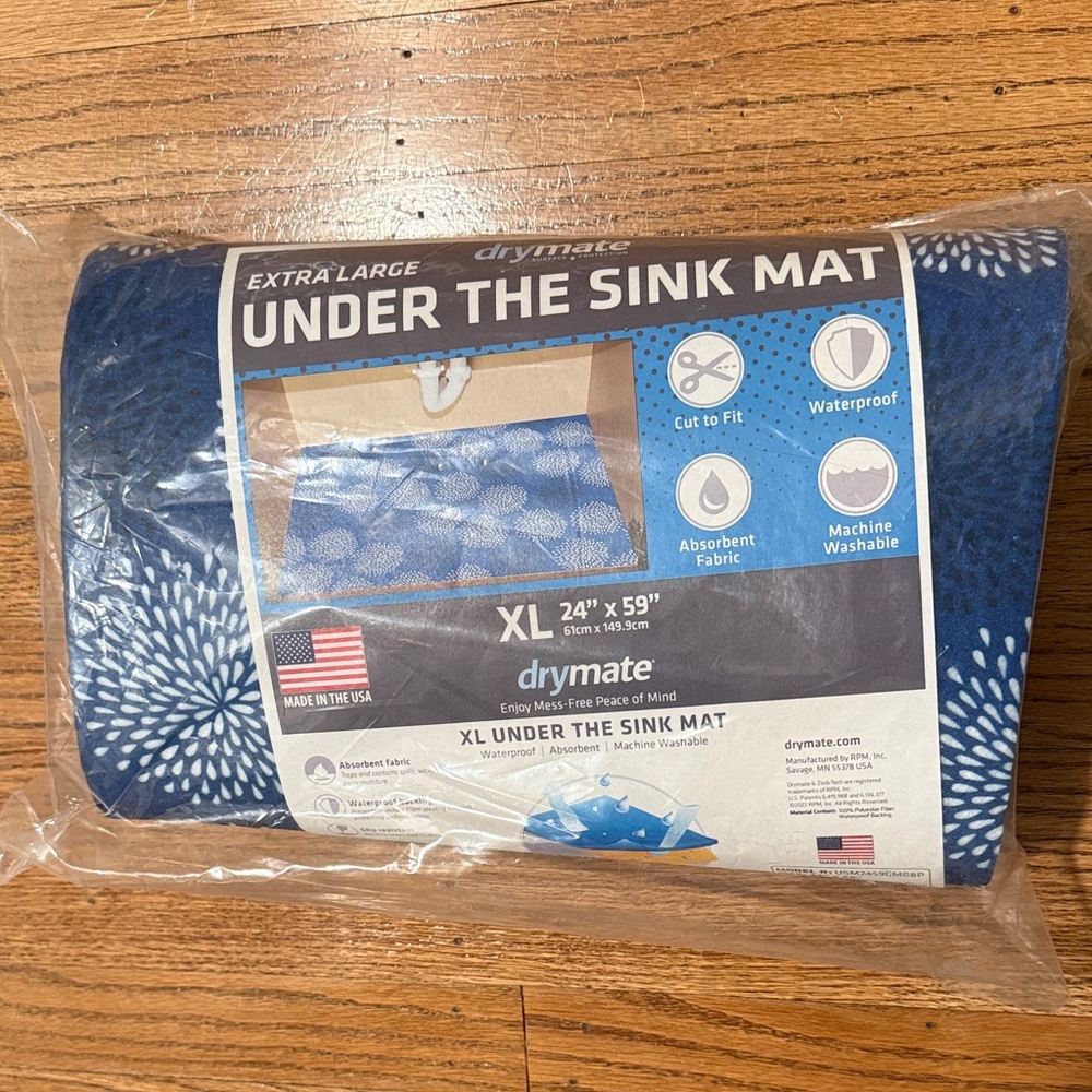 NWT Drymate XL Under the Sink Mat Waterproof Cabinet Protection Absorbent Liner